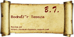 Bodnár Tessza névjegykártya